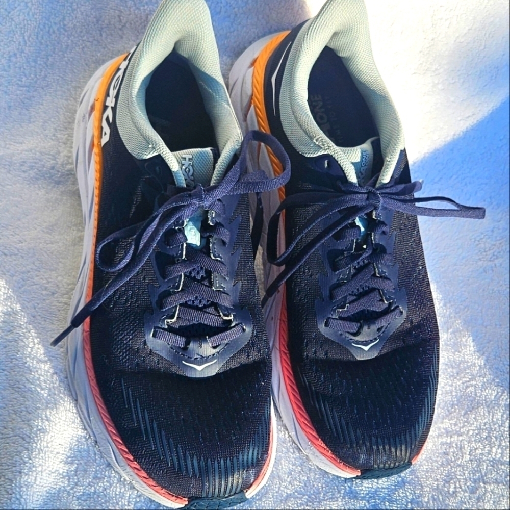 Hoka One One Clifton 7 Shoes Women’s 7.5 Blue Haze Sneakers Running Athleisure